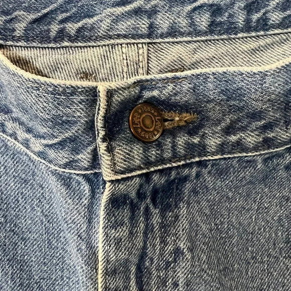 Lee Jeans Light Wash 90s Mom Fit Tapered Leg High Rise Waist 100% Cotton Plus 16 - Picture 8 of 8